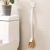 Brosse De Toilette  | Brosse De Toilette À Long Manche En Palmier Japonais, Brosse De Nettoyage Sans Angle Mort Pour Wc, Outil De Nettoyage Pour Cuvette De Toilettes. Brosse De Toilette Brosse De Toilette