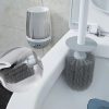 Brosse De Toilette  | Brosse De Toilette Élégante À Long Manche, Brosse De Nettoyage Sans Angle Mort, Nouvelle Brosse Murale Pour Salle De Bain, Ensemble De Brosse Pour Toilettes. Brosse De Toilette Brosse De Toilette