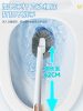 Brosse De Toilette  | Brosse De Toilette Domestique Sans Angle Mort, Brosse Pour Wc, Outil De Nettoyage Pour Cuvette De Toilette, Nouvelle Brosse Murale 2024. Brosse De Toilette Brosse De Toilette