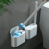 Brosse De Toilette  | Brosse De Toilette Murale À Usage Unique Pour Salle De Bain, Nettoyage Sans Angle Mort, Brosse Pour Laver Les Toilettes, Nouvel Outil 2024. Brosse De Toilette Brosse De Toilette