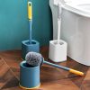 Brosse De Toilette  | Brosse De Toilette Murale Sans Perçage Pour Maison, Brosse À Long Manche Pour Salle De Bain, Ensemble De Nettoyage Sans Angle Mort. Brosse De Toilette Brosse De Toilette