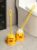 Brosse De Toilette  | Ensemble De Brosse De Toilette Créative Ins Avec Canard Jaune, Brosse De Nettoyage Pour Salle De Bain À Long Manche, Sans Angle Mort, Brosse De Toilette Domestique. Brosse De Toilette Brosse De Toilette