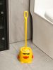 Brosse De Toilette  | Ensemble De Brosse De Toilette Créative Ins Avec Canard Jaune, Brosse De Nettoyage Pour Salle De Bain À Long Manche, Sans Angle Mort, Brosse De Toilette Domestique. Brosse De Toilette Brosse De Toilette