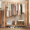 Cintre  | Porte-Vêtements En Bois Massif, Portant À Vêtements Au Sol Pour Chambre À Coucher, Support Intérieur Pour Suspendre Les Vêtements Retirés, Gain De Place, Porte-Manteau. Cintre Cintre