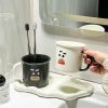 Gobelet De Lavage  | Nouvelle Tasse À Rincer Au Style Ins Moderne Et Amusant, Gobelet De Brossage Pour La Maison, Paire De Gobelets À Brosse À Dents Pour Couples, Tasse Créative Pour Enfants. Gobelet De Lavage Gobelet De Lavage