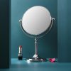 Miroir De Maquillage  | Miroir De Maquillage Hd De Bureau Pour Dortoir, Miroir De Coiffeuse Pour Étudiants, Miroir De Poche Agrandi, Miroir Rotatif Double Face Pour Princesses. Miroir De Maquillage Miroir De Maquillage