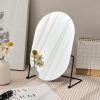 Miroir De Maquillage  | Miroir De Maquillage Léger Pour Chambre, Miroir Rond De Bureau En Fer, Miroir De Coiffeuse Pour Dortoir Étudiant, Miroir De Beauté Domestique, Miroir De Princesse. Miroir De Maquillage Miroir De Maquillage