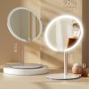 Miroir De Maquillage  | Miroir De Maquillage Led Pour Étudiants, Miroir De Table Portable Avec Éclairage, Petit Miroir De Maquillage Pour Filles, Miroir De Bureau Compact. Miroir De Maquillage Miroir De Maquillage