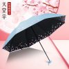 Parapluie Et Équipement De Pluie  | Parapluie De Marque, Parasol Anti-Uv En Noir, Ultra Résistant, Protection Solaire, Pliable, Pour Femme, Parapluie De Soleil Et De Pluie, Design Frais. Parapluie Et Équipement De Pluie Parapluie Et Équipement De Pluie