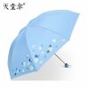 Parapluie Et Équipement De Pluie  | Parasol Pliant Double Usage Pour Hommes Et Femmes, Parapluie Étudiant À Trois Plis, Protection Solaire, Anti-Uv. Parapluie Et Équipement De Pluie Parapluie Et Équipement De Pluie