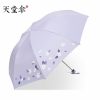 Parapluie Et Équipement De Pluie  | Parasol Pliant Double Usage Pour Hommes Et Femmes, Parapluie Étudiant À Trois Plis, Protection Solaire, Anti-Uv. Parapluie Et Équipement De Pluie Parapluie Et Équipement De Pluie