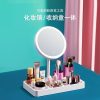 Miroir De Maquillage  | Miroir De Maquillage De Bureau Avec Rangement Intégré, Miroir De Beauté Led Avec Lumière, Miroir De Coiffeuse Pour Usage Domestique. Miroir De Maquillage Miroir De Maquillage