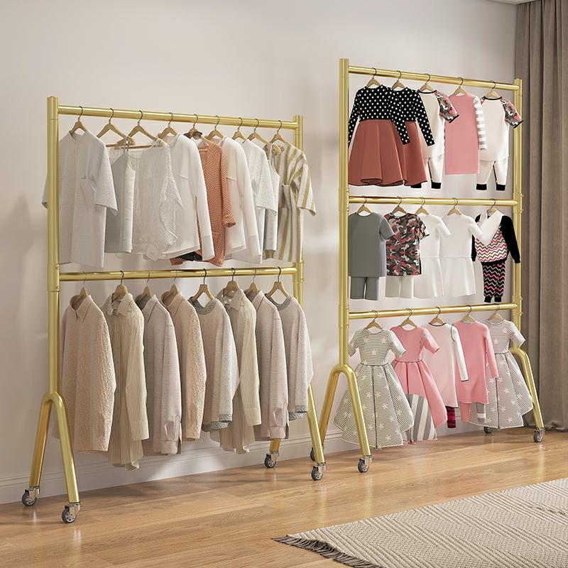 Cintre  | Porte-Vêtements Pliable À Double Couche Pour Chambre À Coucher, Support À Vêtements À Plusieurs Niveaux Pour La Maison, Portant À Vêtements À Deux Ou Trois Niveaux. Cintre Cintre