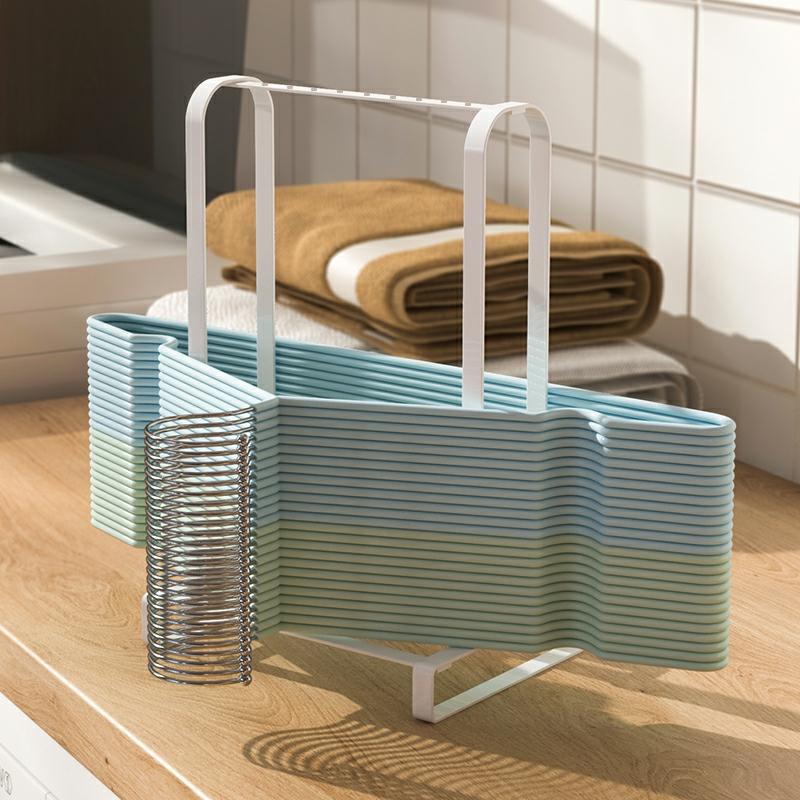 Cintre  | Porte-Vêtements Polyvalent Pour Balcon, Support De Rangement Sans Perçage, Étagère À Vêtements, Panier De Rangement, Idéal Pour Sécher Et Organiser Vos Vêtements. Cintre Cintre