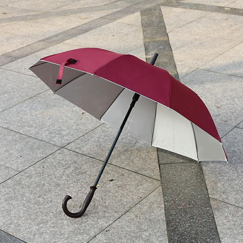 Parapluie Et Équipement De Pluie  | Parapluie Pliant En Argent Avec Long Manche Et Poignée Courbée, Parapluie De Protection Solaire, Parapluie Anti-Uv, Parapluie Publicitaire Personnalisé Avec Impression De Logo Et De Texte. Parapluie Et Équipement De Pluie Parapluie Et Équipement De Pluie